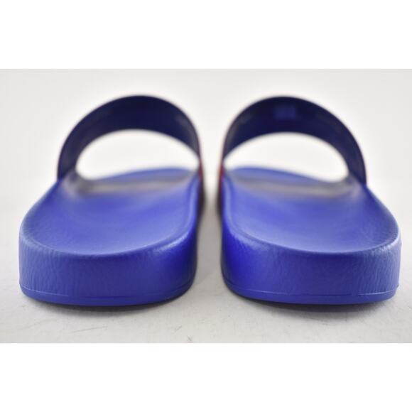Givenchy Paris Blue Red White Logo Rubber Pool Slide Sandal Flip Flop Flat 44 11 main image 4